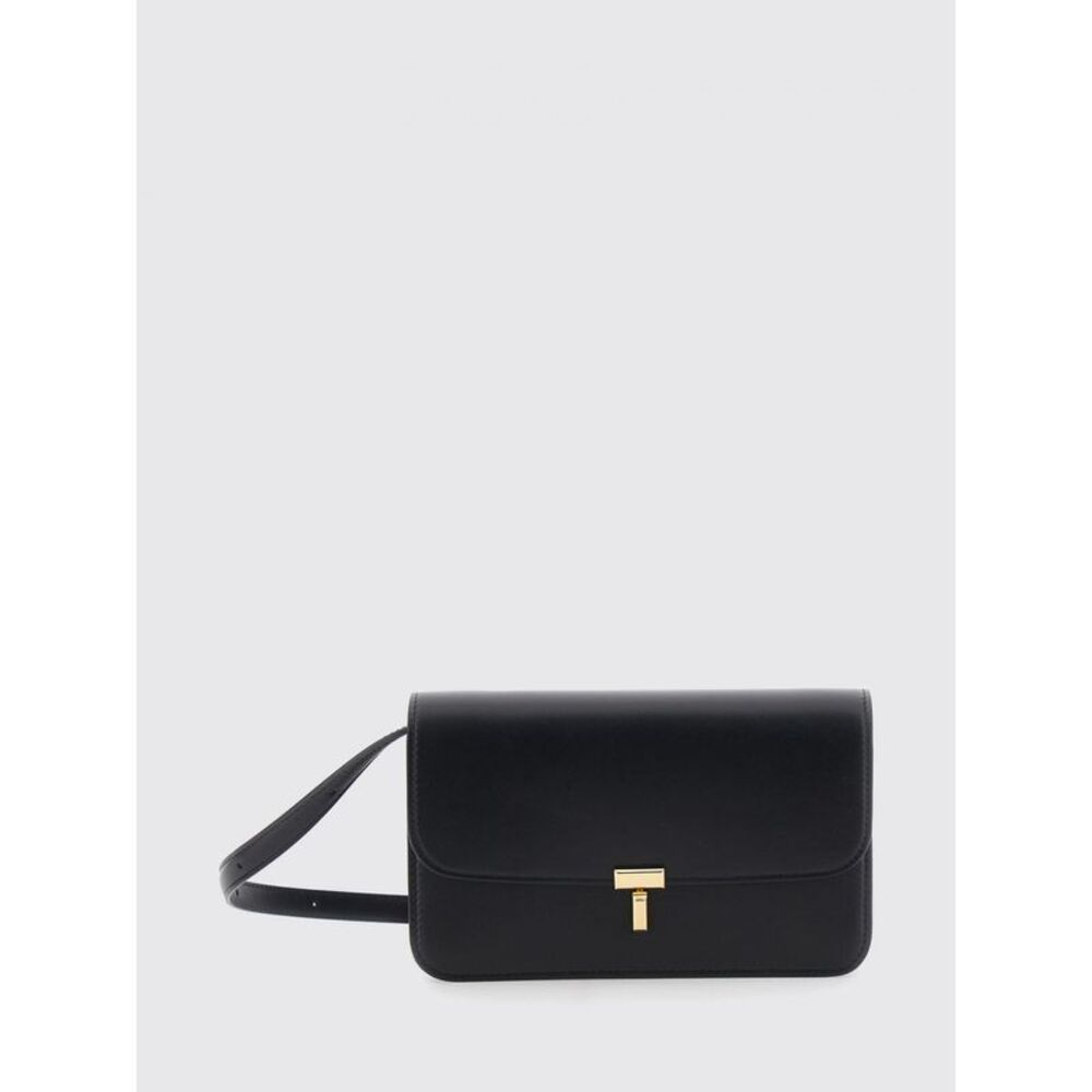 Toteme Women T-Lock Mini Toteme Leather Crossbody Bag With Monogram Clasp